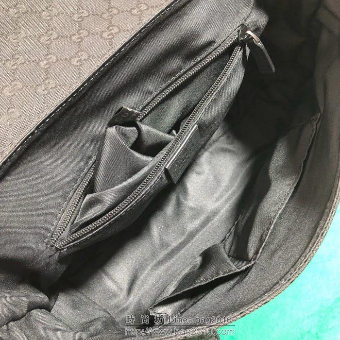 GUCCI 古馳男包 新款 374429 pvc配皮 雙G帆布 Gucci單肩斜挎包